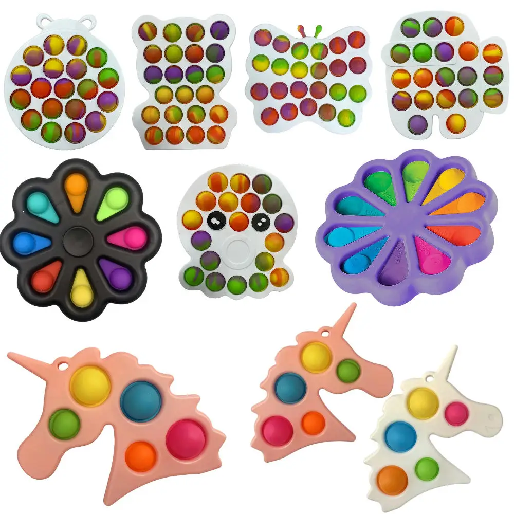 

Simple Dimple Fidget Toy Unicorn Push Pop Bubble Dinosaur Fidget Funny Fidget Toys Simple Dimple Pop Fidget Reliver Stress Toys