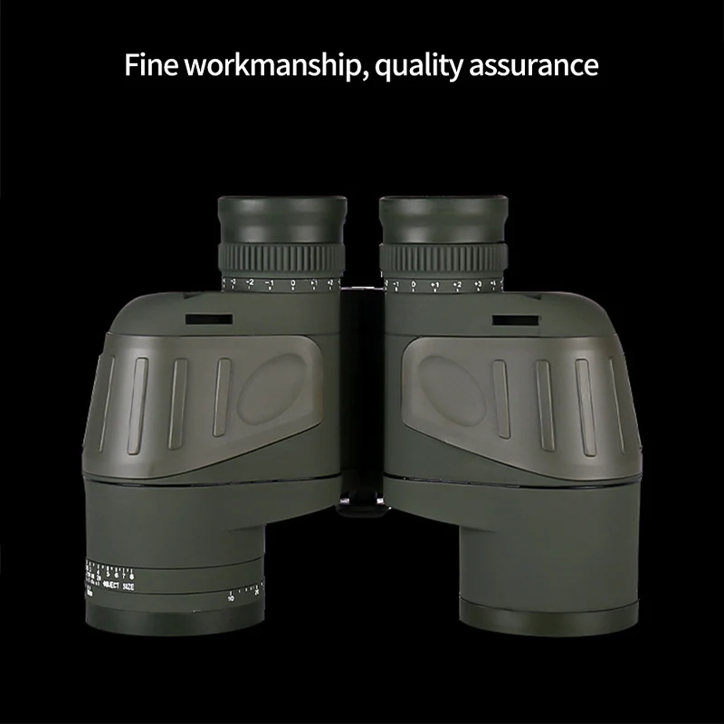 Водонепроницаемый бинокль с компасом 10x50 мощный компас высоким разрешением для