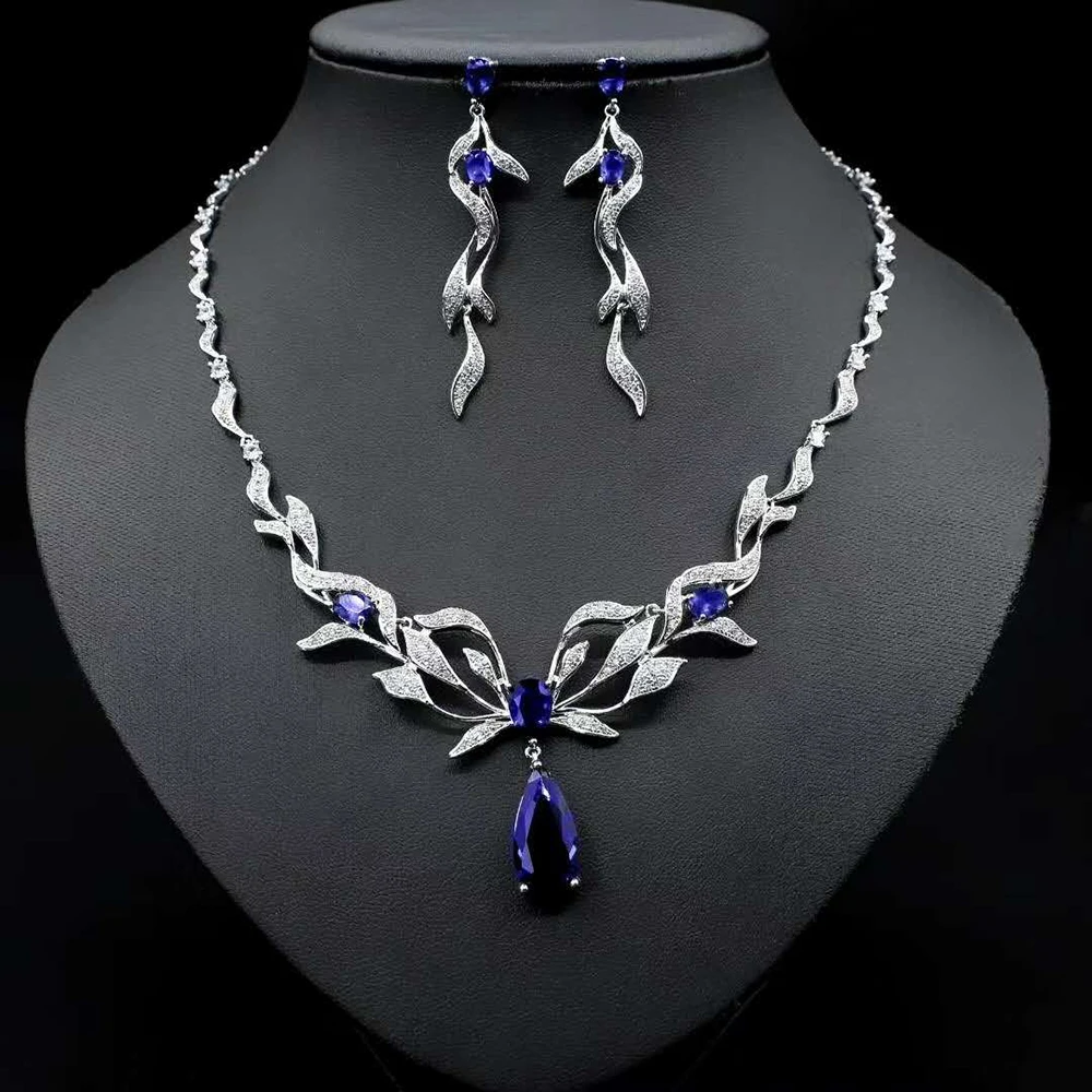 HIBRIDE 2020 Bridal Zirconia Jewelry Sets White Gold Color for Women Party Luxury Dubai Nigeria CZ Crystal Wedding N-305 | Украшения и