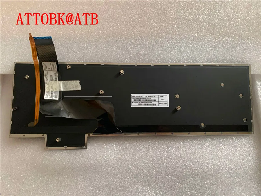 Клавиатура для ASUS G750, G750J, G750JH, G750JM, G750JS, G750JW, G750JX, G750JZ, G750JY Black, русскаяанглийская раскладка, с подсветкой (art.: 7b03f63fc) - 7b03f63fc