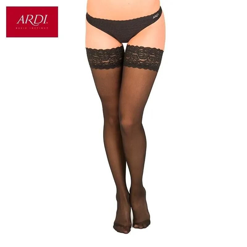Чулки прозрачные с кружевной резинкой 40 den ARDI | Женская одежда