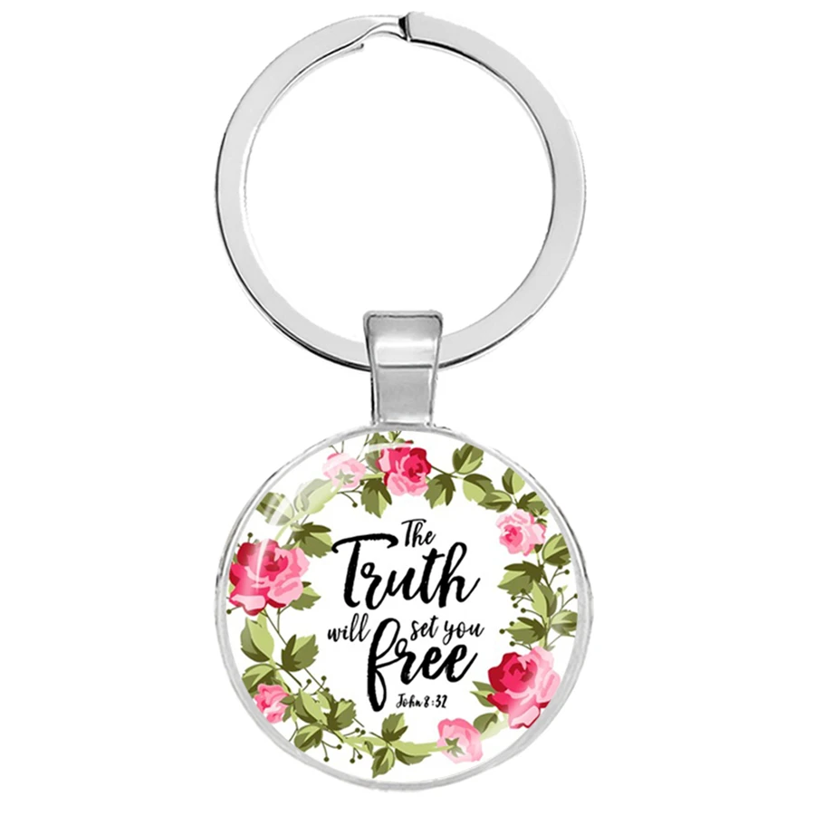 Новые Библейские стихи брелок роза библейские стихотворения подвески брелоки