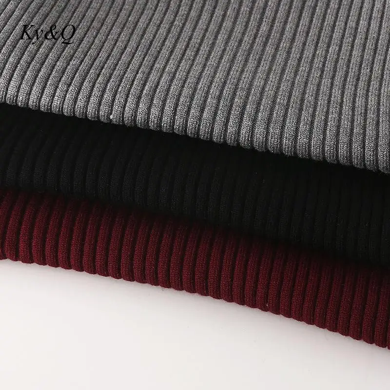 Женский вязаный свитер с оборками облегающий пуловер пышными рукавами и подолом