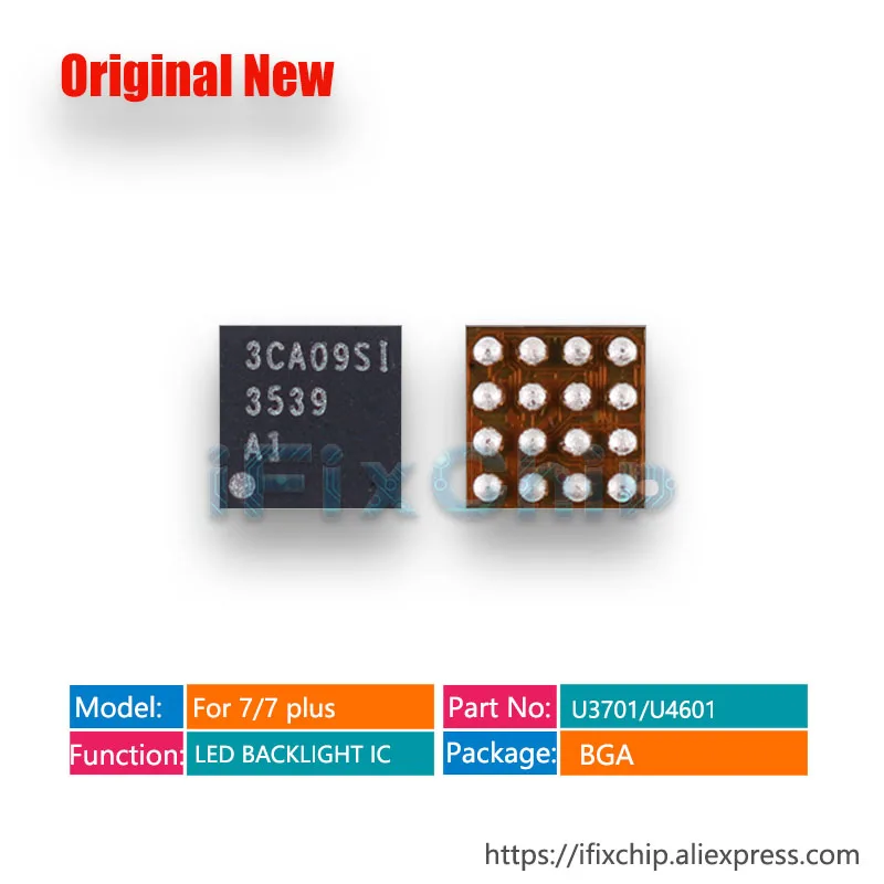 20 шт./лот U3701/U4601/LM3539A1/3539A1 16 контактов для iPhone 7 7plus светодиодный драйвер подсветки