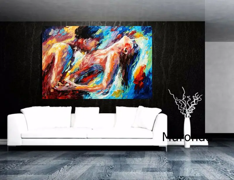 

Graffiti Painting On The Wall Modern Fashion Pictures for Home Design Canvas Wall Art Printing for Home Room Decor Frameless