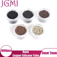 jgmi 32mm nano copper silicone beads tube link silicon lined micro rings for hair extensions tools dreaclocks