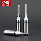 HUHAO TCT Прямой Фрезерный резак с 3 канавками, хвостовик 12, ДВП, фанера, ДСП, резьба по дереву, обрезка, прорезка, фреза, Концевая фреза