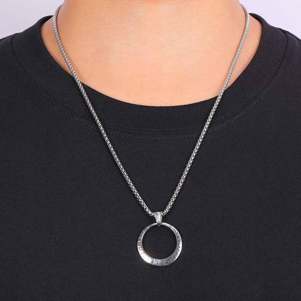 

New Snake Chain Letter O Pendant Necklace Beads Charm Necklace For Women Original Lovers Necklace Boys Girl Jewelry Gift GL0049