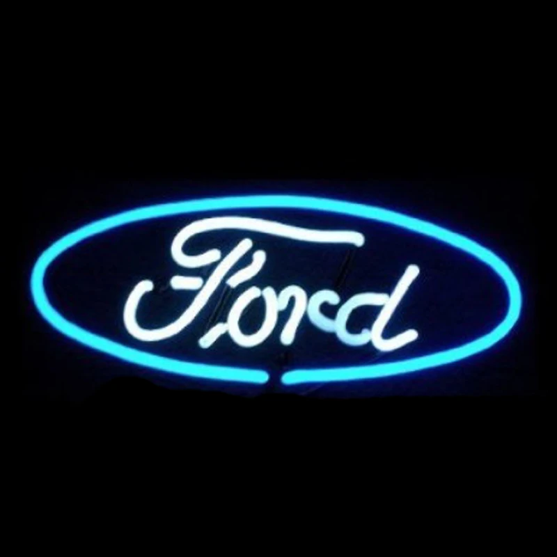 Неоновая вывеска FORD Настоящее стекло ручной работы для бара магазина мотеля дома