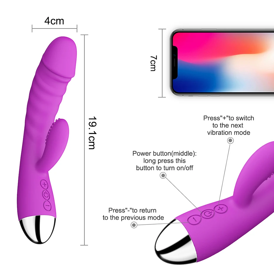 Vtin Секс Продукты 10 Скорость G spot массажер для тела Вибратор USB Перезаряжаемый