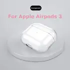 Прозрачный чехол из поликарбонатаТПУ, белый глянцевый чехол для телефона, мягкий чехол для Apple Airpods Pro 3, чехол для беспроводной гарнитуры