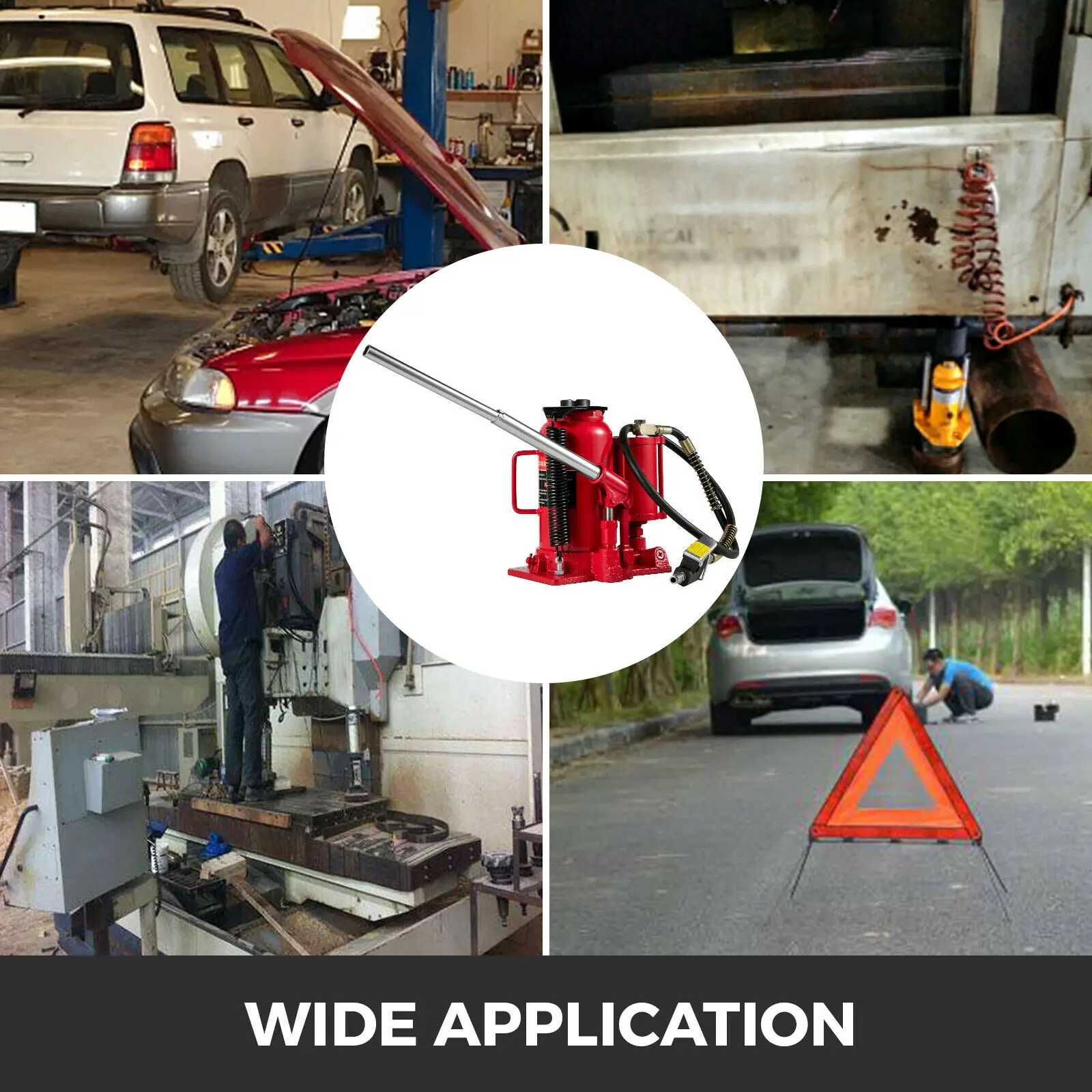 Гидравлический домкрат 20t Сверхмощный воздушный гидравлический для бутылок