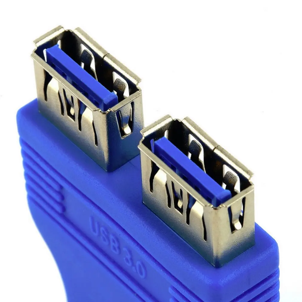 Материнская плата 2 порта Usb 3 0 A гнездо к 20 Pin гнездовой разъем адаптер Hd ТВ