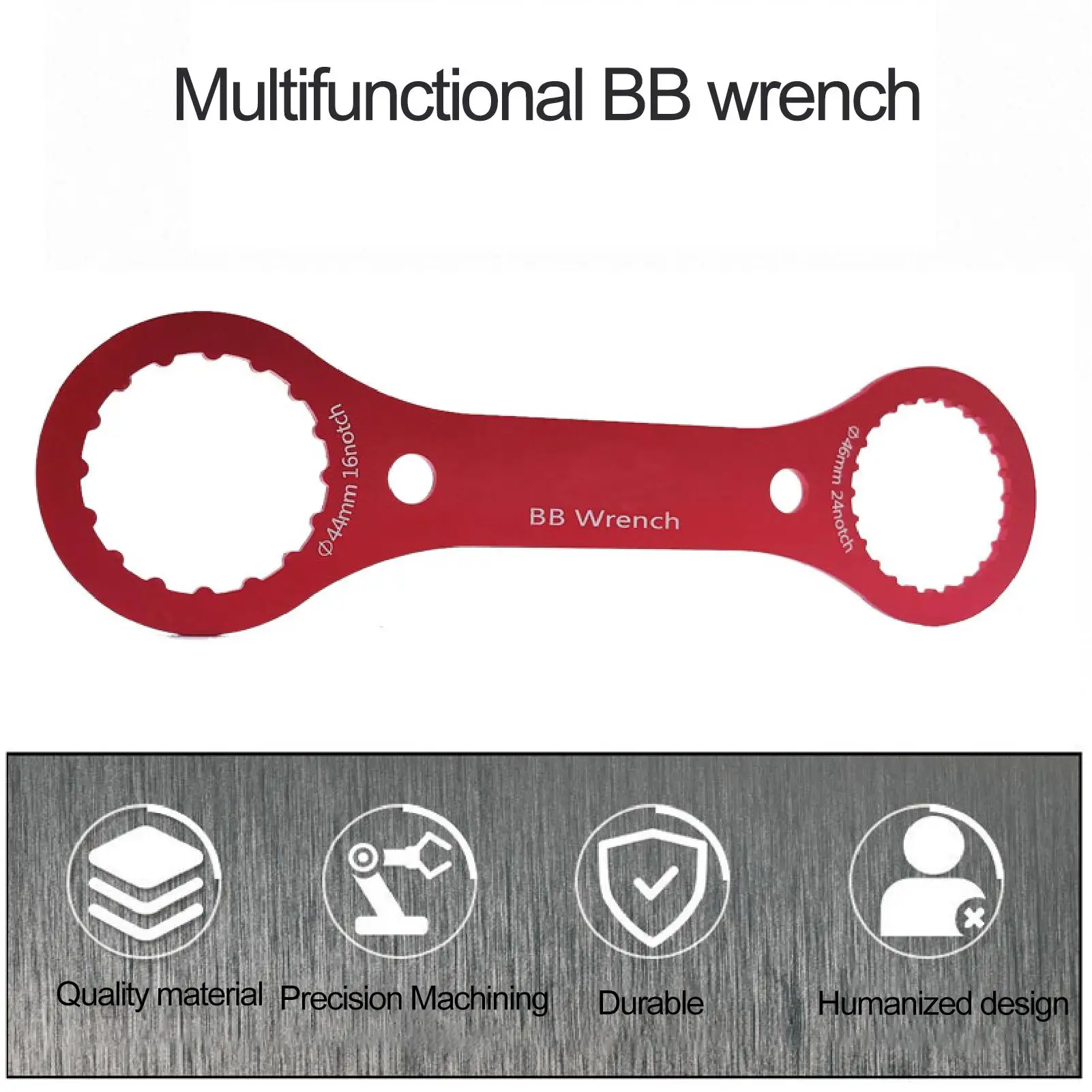 

Mountain Road Bike Spoke Center Axle Disassembly Wrench Tool for DUB/BB44 46 BB BB51/BB52/BB70/BB71/RS500/MT500 GXP IXF