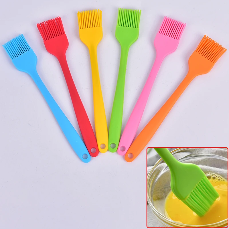 

1pc Silicone Kitchen Oil Pastry Brush Baking Bakeware BBQ Cake Bread Oil Cream Basting Tools 6 colors