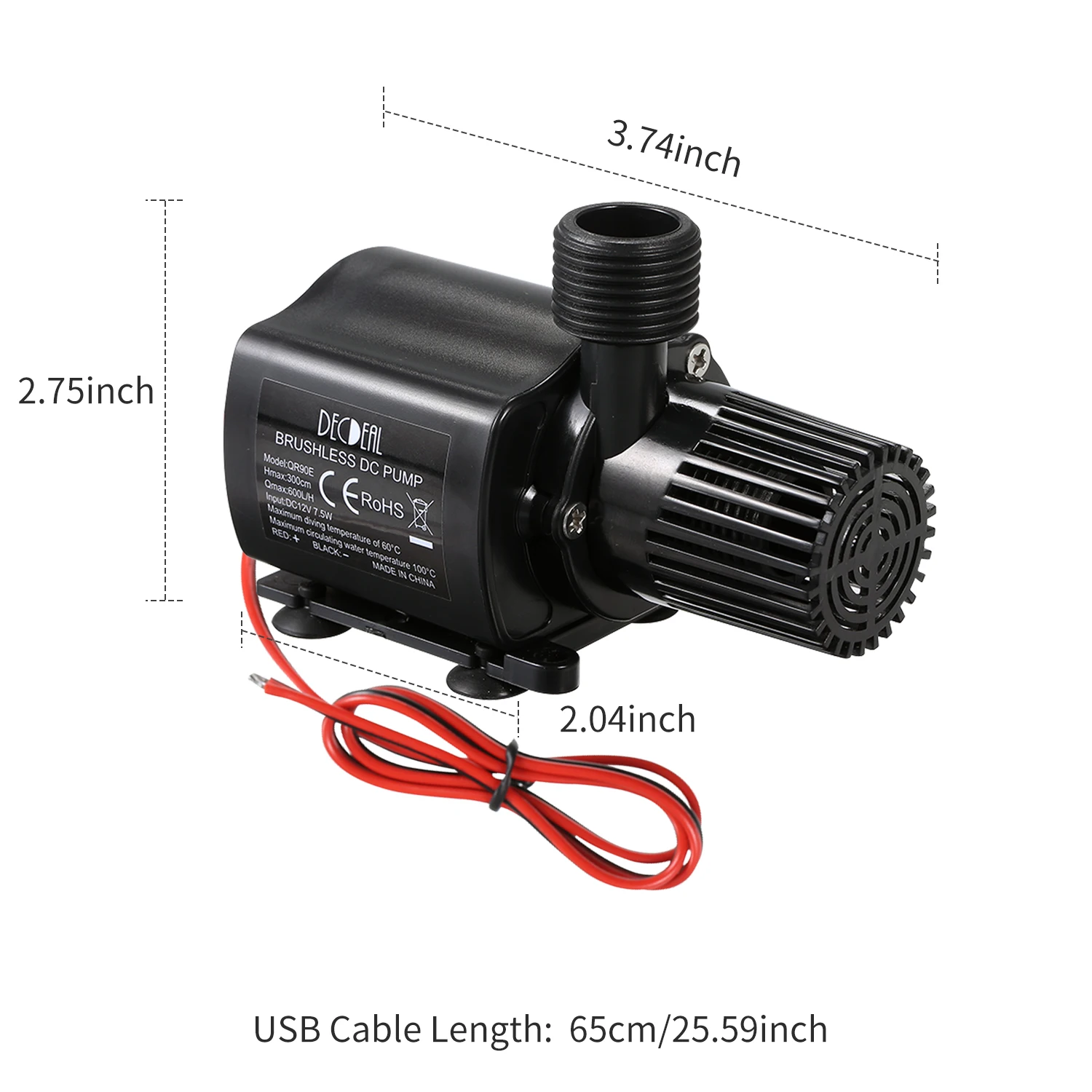 Бесщеточный Водяной насос ультра тихий микро Водонепроницаемый погружной для