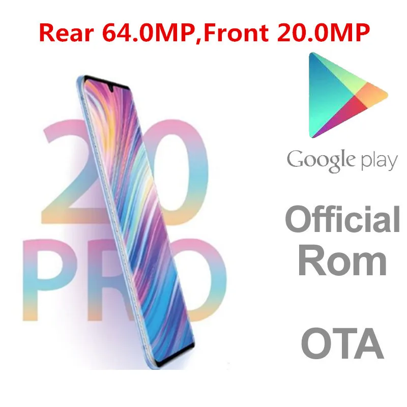 Оригинальный смартфон ZTE Blade 20 Pro Φ Snapdragon 76 Android 10 0 6 47 дюйма AMOLED 8 ГБ ОЗУ 128 Гб ПЗУ МП