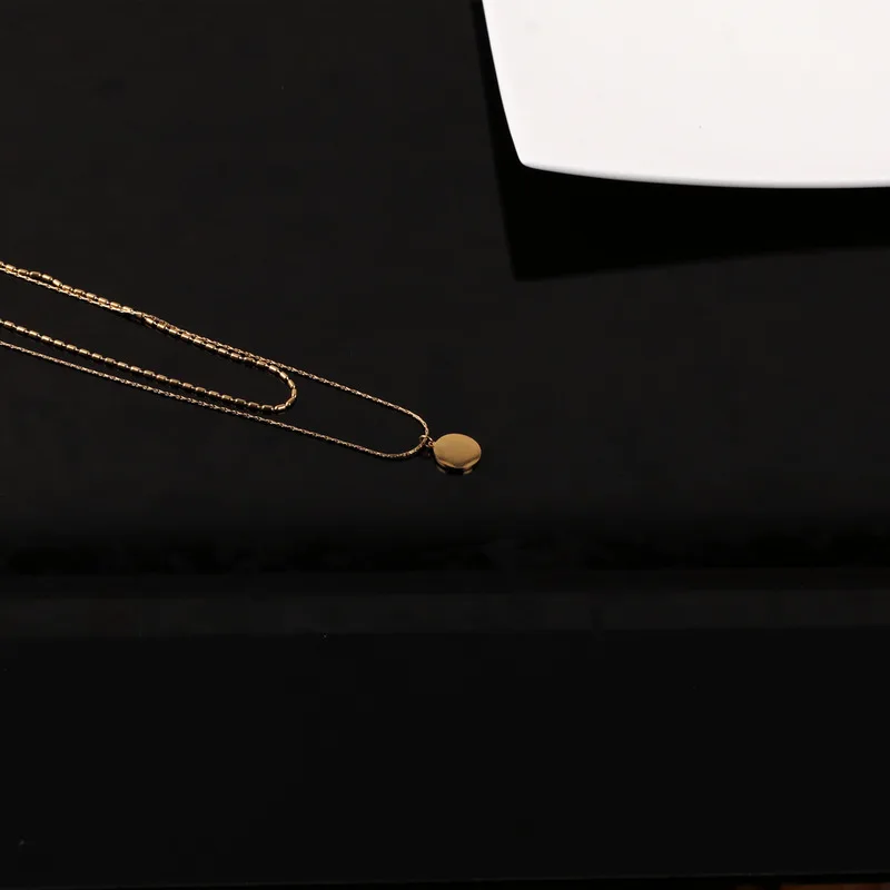 

TOSAKO Stainless Steel Necklace Titanium Pendants Sweater Chain Round Female 2021 Trend Jewelry