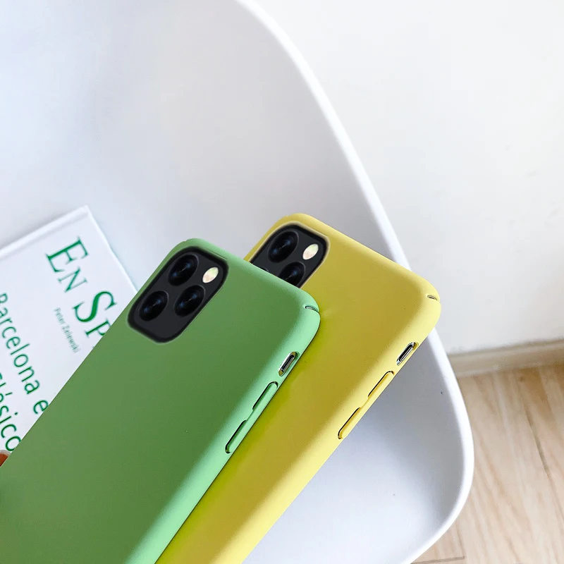 Ультратонкий матовый чехол для телефона iphone 12 Mini 11 Pro Max XR Xs X 10 8 7 6 6s Plus жесткий