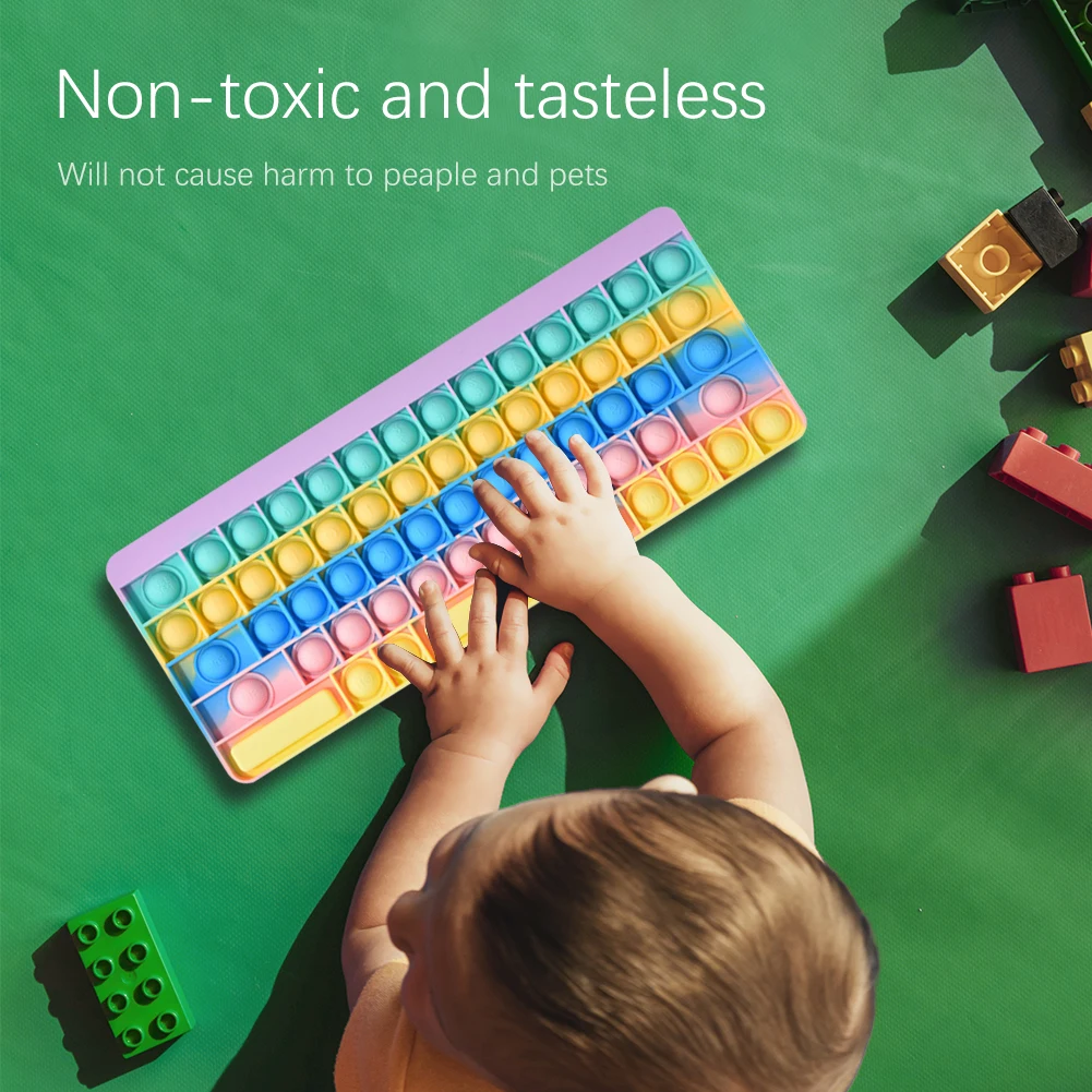 Силиконовая клавиатура с пузырьками и затемнителем | Игрушки хобби