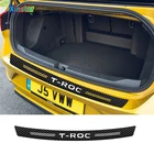 Углеродное волокно, автомобильная наклейка на бампер для VW Volkswagen TROC T-ROC