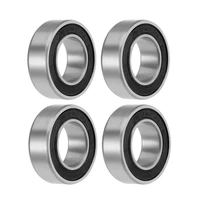 uxcell 4pcs 173110 2rs deep groove ball bearings 17mm x 31mm x 10mm double sealed chrome steel p0abec1 for rotary motor