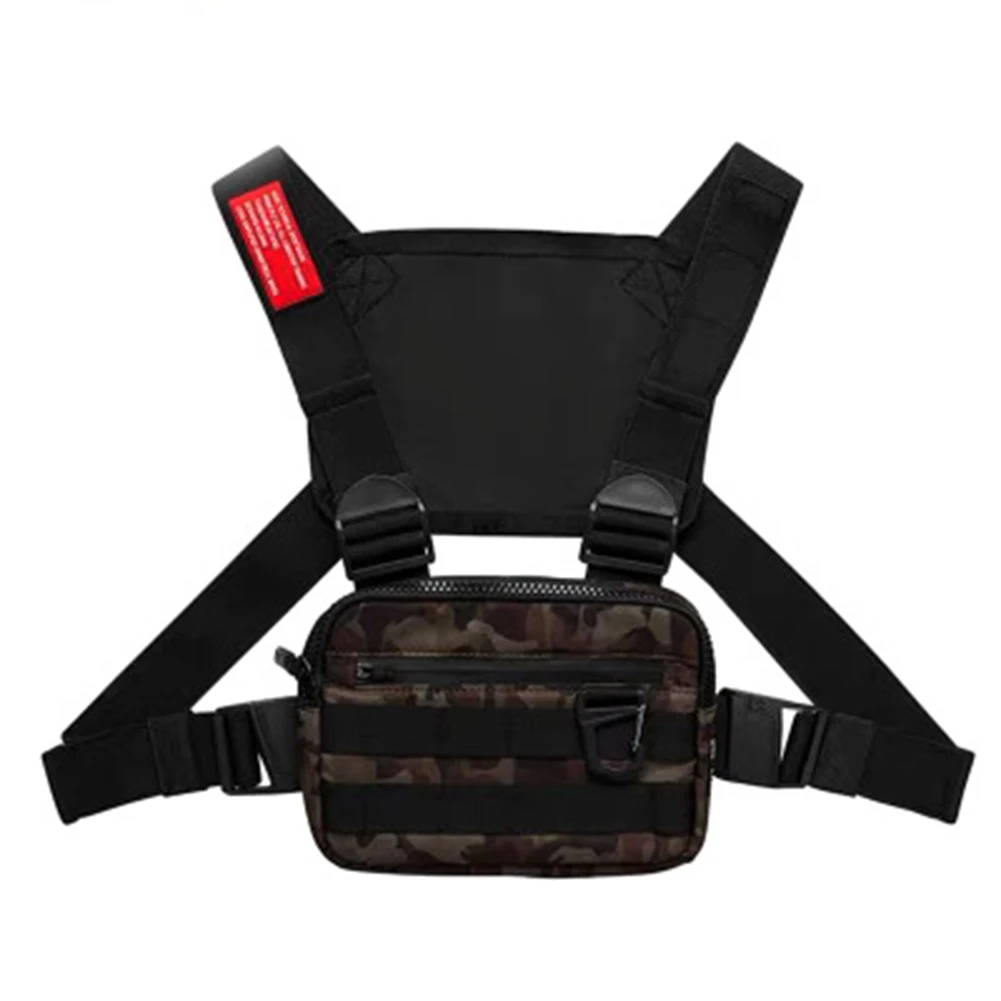 

Oxford Cloth Chest Rig Bag Hip Hop Multifunctional Harness Chest Waist Pack Bags SWD889