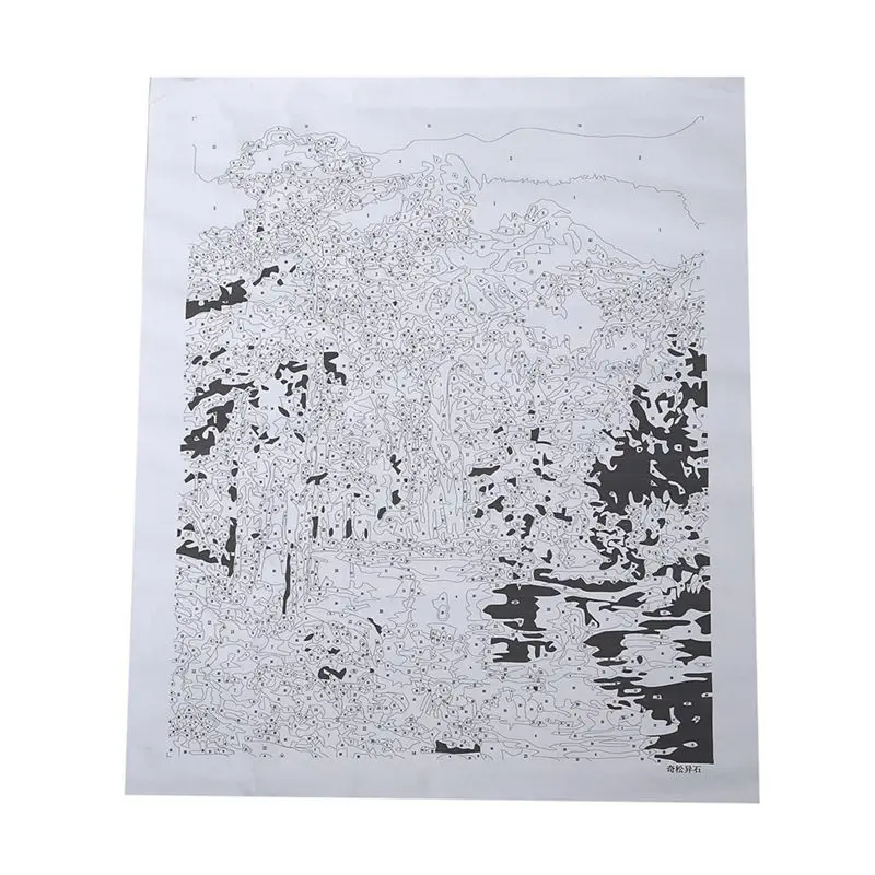 Картина масляной краской по номерам diy картина водопад рисование на холсте