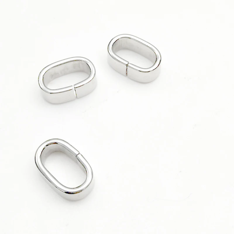 5 шт. бусины из нержавеющей стали с квадратным отверстием 12x6 мм