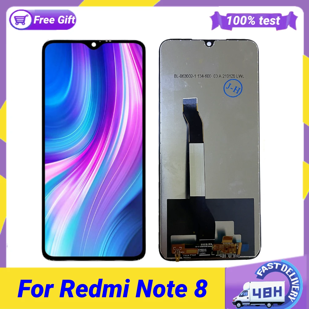 Оригинальный ЖК-дисплей 6 3 дюйма для Redmi Note 8 сенсорный экран дигитайзер в сборе