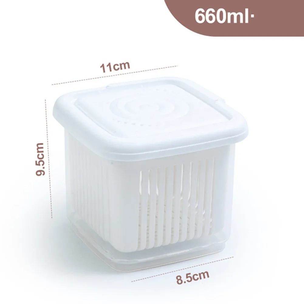 

Food Drain Storage Box Green Onion Ginger Garlic Fruit Plastic Containe Organizer For Small Thing Kitchen Tool Box Home Supplies