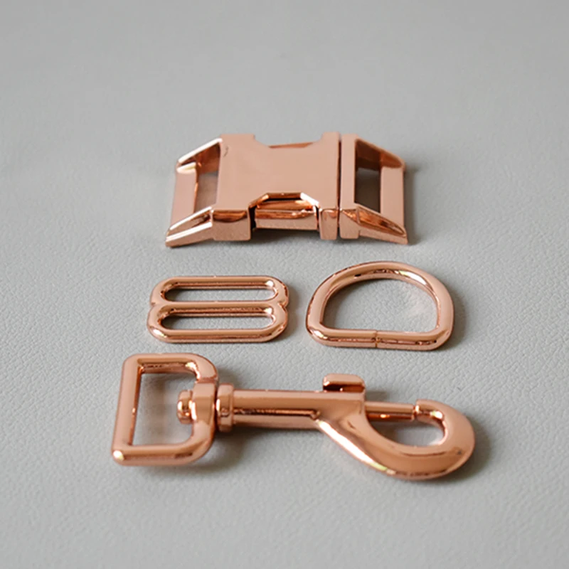 Металлическая пряжка для собак комплект из 8 кнопок и D образных колец застежка на