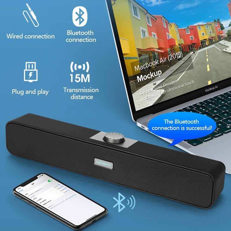 Soundbar Bluetooth speaker home theater A6 strip audio wireless soundbar Bluetooth speaker