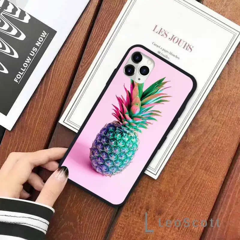 

Pineapple Phone Case for iPhone 11 12 pro XS MAX 8 7 6 6S Plus X 5S SE 2020 XR Soft silicone