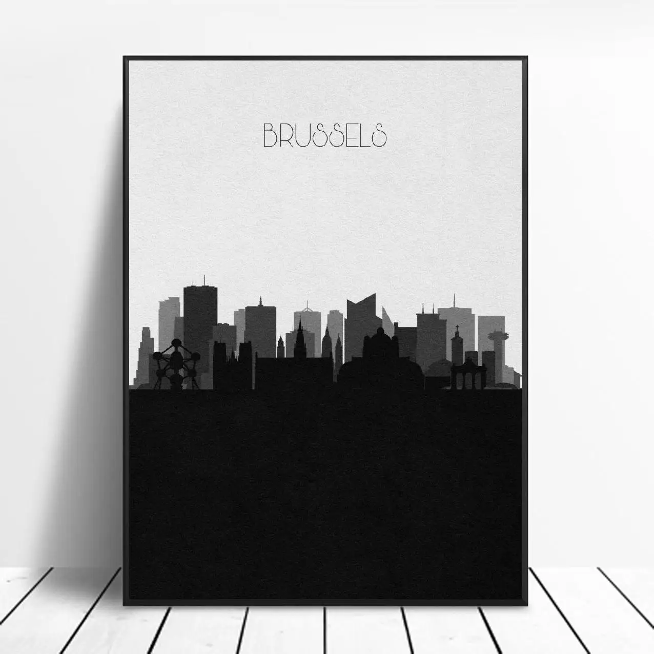 Холст с рисунком на холсте Брюсселя настенный плакат современным минималистским