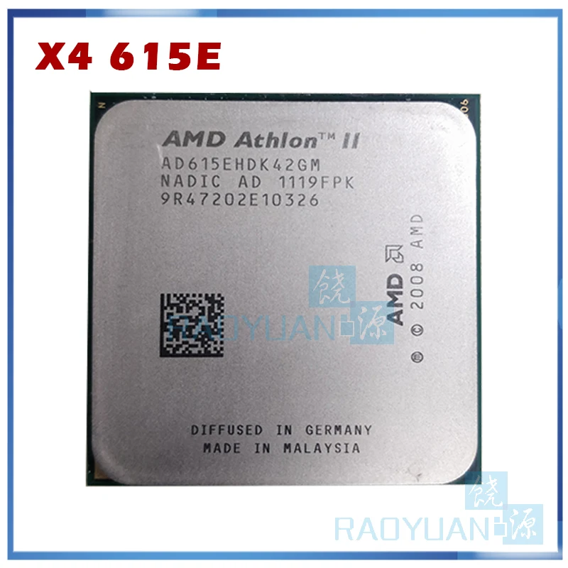 

AMD Athlon X4 615E X4-615E 2.5GHz Quad-Core CPU Processor AD615EHDK42GM 45W Socket AM3 938pin