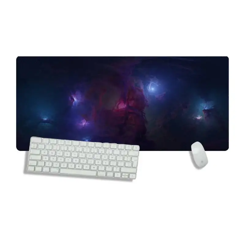 

Colorful interstellar nebula Desktop Pad Game Mousepad Desk Table Protect Game Office Work Mouse Mat pad Non-slip Laptop Cushion