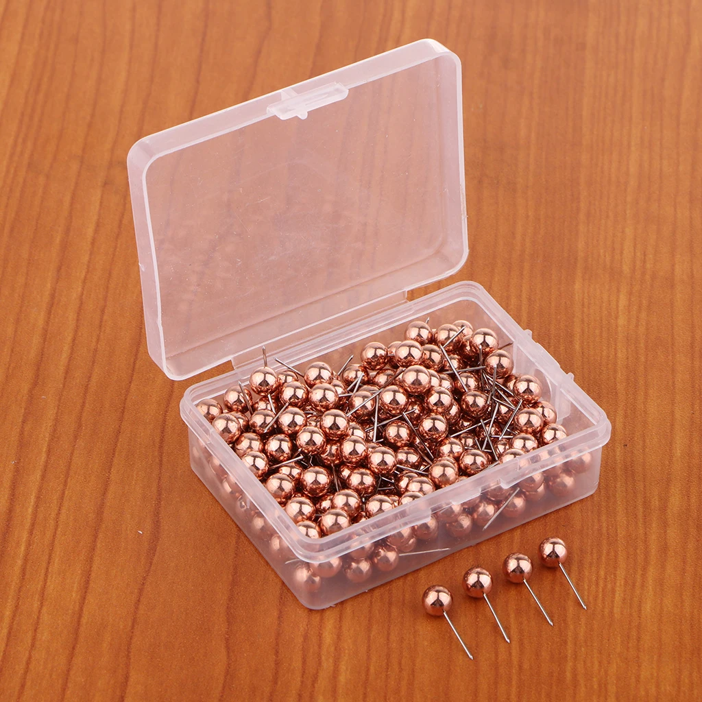 100/200 набор 6 мм Металлическая Шариковая головка штифты для карты маркировки