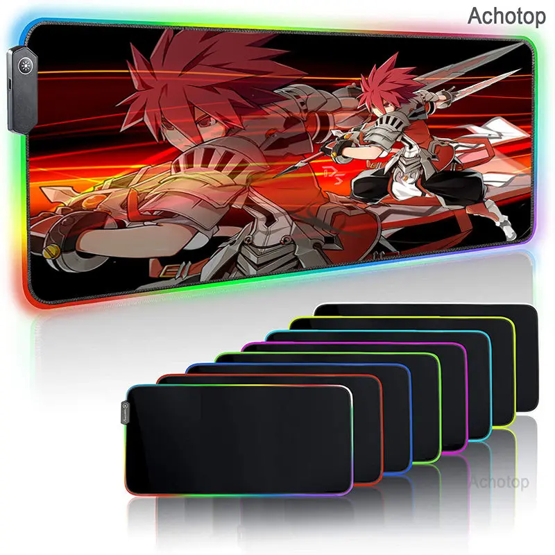 

Elsword Lord Large Office RGB LED Illumination Mouse Pad Mat Game Gamer Gaming Mousepad 900x400 Keyboard Compute Anime Desk Mat