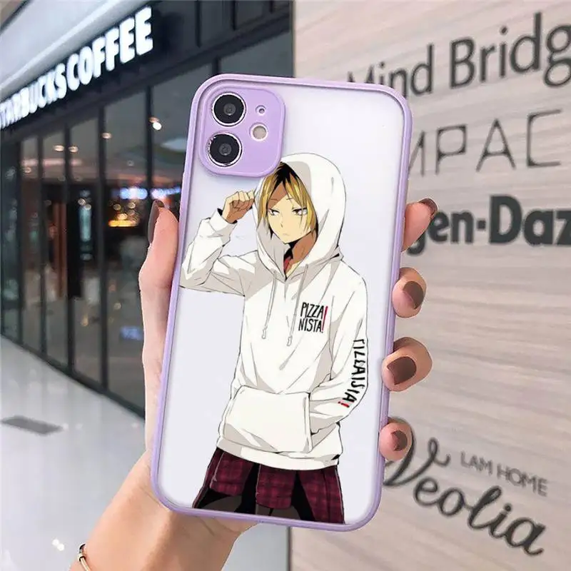 

Kenma Kozume Of Haikyuu Phone Case matte transparent For iphone 7 8 11 12 plus mini x xs xr pro max cover