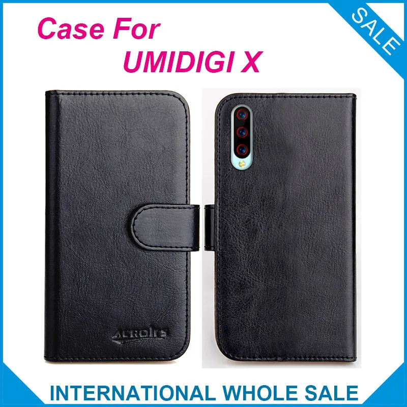 Оригинал! Чехол UMIDIGI X 6 цветов высококачественный кожаный чехол-кошелек с