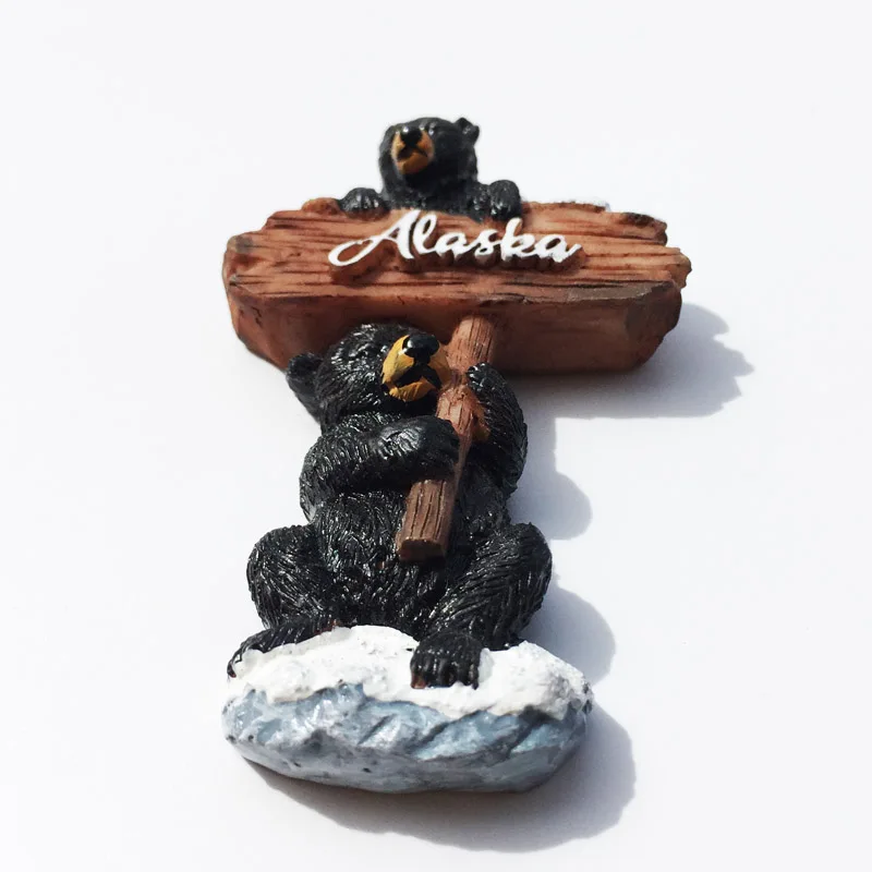 Магнит на холодильник (Аляска США) креативный для путешествий памятных поделок 3D