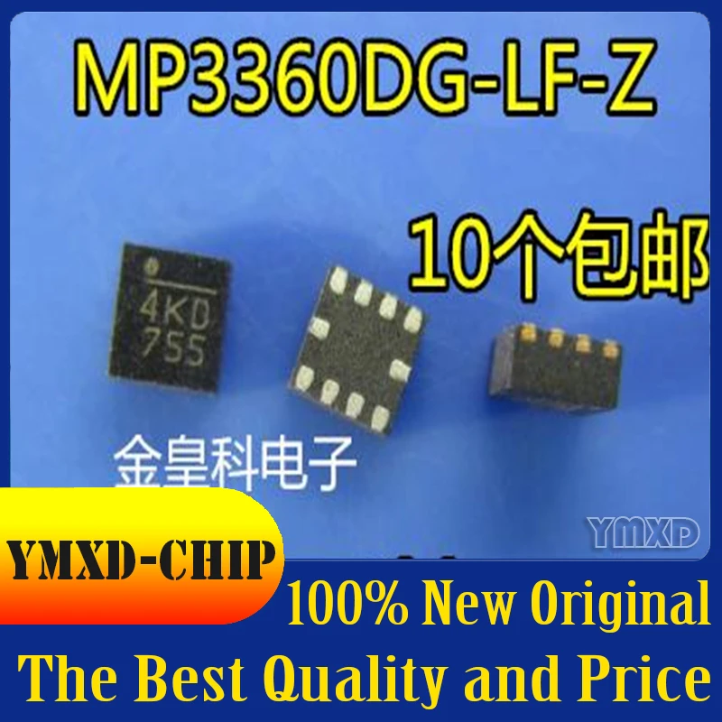 

10 шт./лот новый оригинальный MP3360DG-LF-Z MP3360DG шелк Экран 4KD QFN в наличии