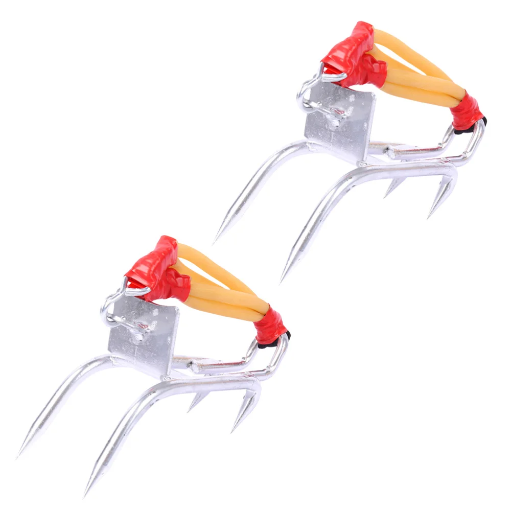 

1 Pair Carbon Steel Tree Climbing Utensil Set Safety Rack Pedal Elastic Double Rubber Rope Rescuing Belt for Forest Camping (Ran