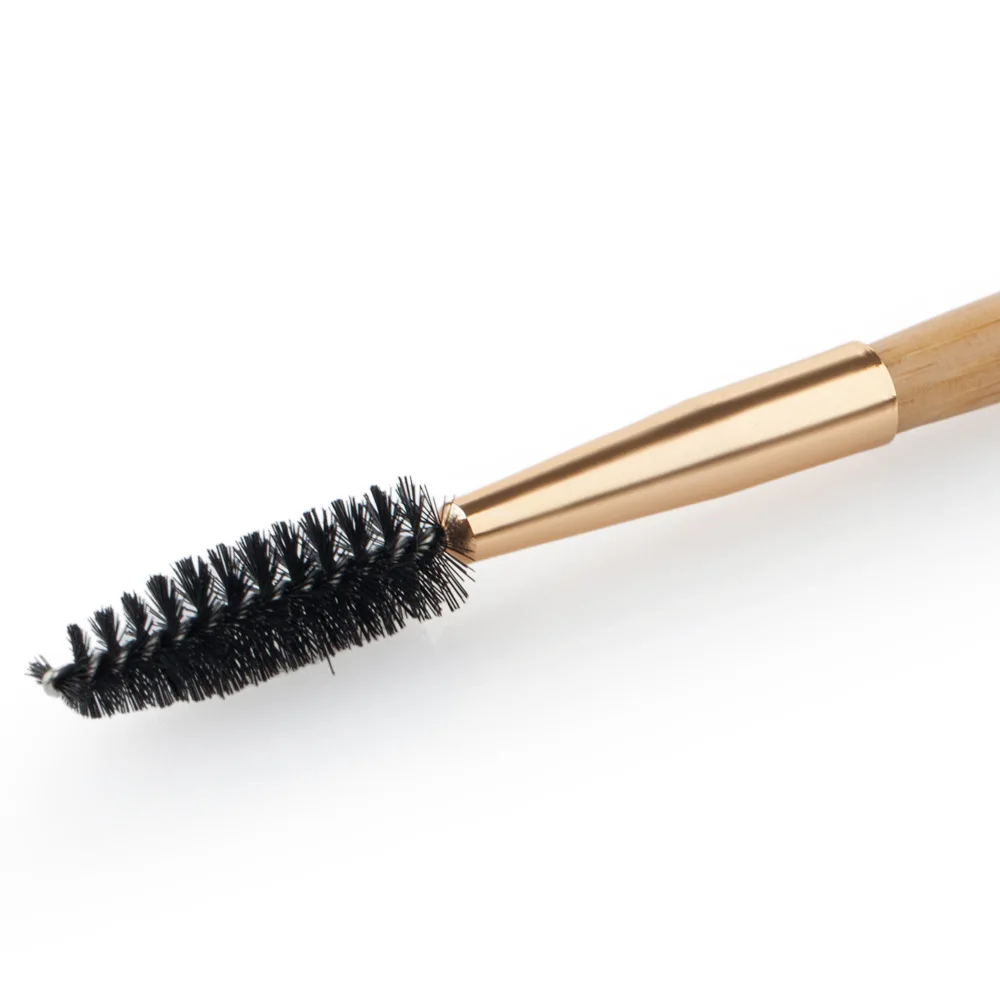 

Wholesale 20Pcs Double Head Makeup Brush Makeup Tools Bamboo Handle Double Eyebrow Brush + Eyebrow Comb and Makeup Brush