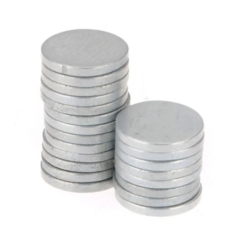 

8*1mm Round Shaped Super Strong Permanent Rare-Earth Neodymium Magnet - 20 pcs/set (Silver)