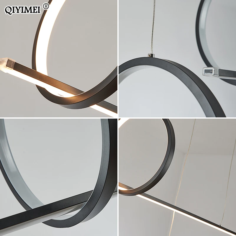 Современные светодиодсветодиодный подвесные светильники для столовой кухни с