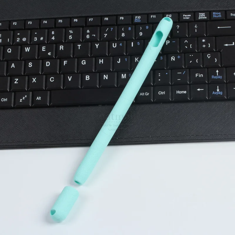 Для Apple Pencil 1 чехол для iPad карандаш Насадка На глушитель держатель мягкий силиконовый полный защитный чехол Сумки для планшета ручка-стилус - Цвета: Sky Blue