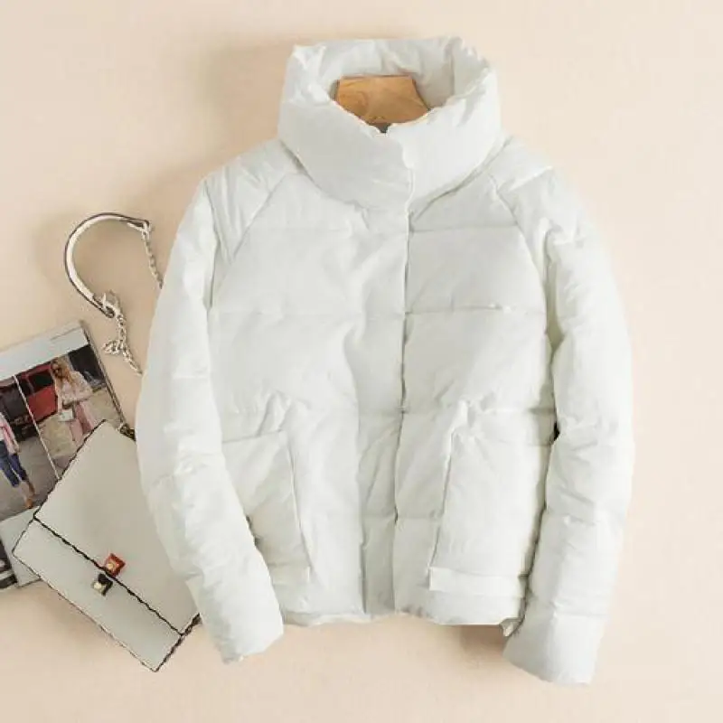 Casaco Inverno Модные женские зимние куртки и пальто с длинным рукавом Однотонная