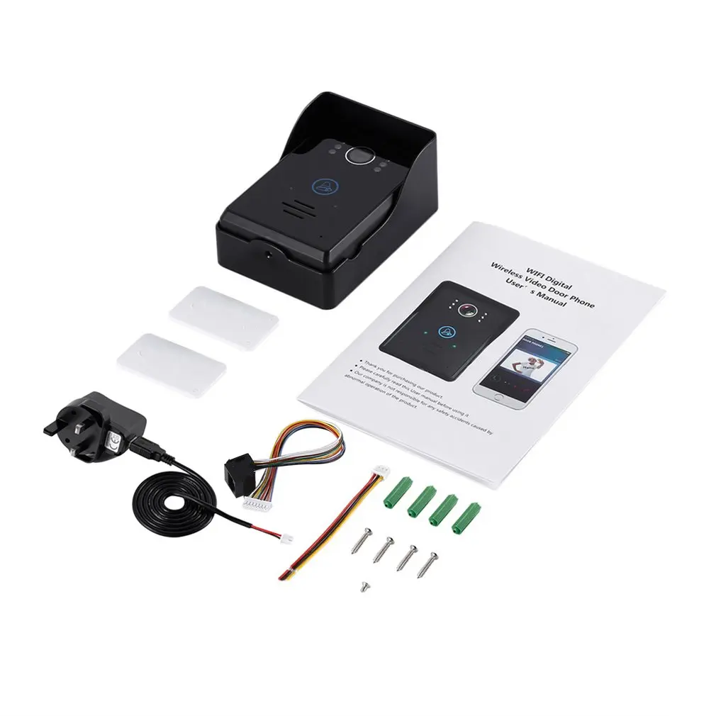 Touch Key Motion Detection Video Eye Doorbell Intercom with 2 Dingdong Doorbells ios/Android App Support Wifi Door Phone | Безопасность